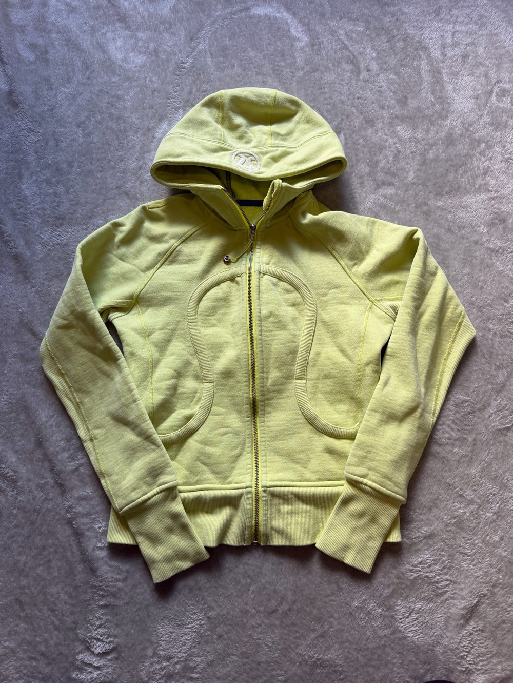lululemon athletica Yellow Full-Zip Hooded Sweatshirt